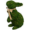 Northlight 10.5 green moss standing bunny rabbit spring easter figure Image 2