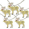 Northlight 10 Battery Operated Warm White LED Reindeer Christmas Lights Image 1