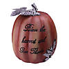 Northlight 10" Bless the Harvest and Give Thanks Thanksgiving Table Top Pumpkin Image 1
