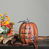 Northlight 10" Bless the Harvest and Give Thanks Thanksgiving Table Top Pumpkin Image 2