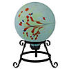 Northlight 10" Blue and Red Swirl Design Outdoor Garden Gazing Ball Image 1