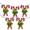 Northlight 10-Count Candy Cane Christmas Light Set - 6ft White Wire Image 1