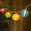 Northlight 10-Count Multi-Color Round Lantern Patio String Light Set 7.25ft. White Wire Image 2