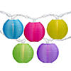 Northlight 10-Count Multi-Color Summer Paper Lantern Patio Lights 8.5ft White Wire Image 1