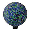 Northlight 10" Green and Blue Swirl Designed Outdoor Garden Gazing Ball Image 1
