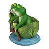 Northlight 10" Green Frogs in a Lily Pad Outdoor Garden Statue Image 4