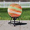 Northlight 10" Orange and Green Swirl Designed Outdoor Garden Gazing Ball Image 2