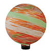 Northlight 10" Orange and Green Swirl Designed Outdoor Garden Gazing Ball Image 3