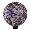 Northlight 10" Purple and White Swirl Designed Outdoor Garden Gazing Ball Image 1