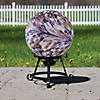 Northlight 10" Purple and White Swirl Designed Outdoor Garden Gazing Ball Image 2