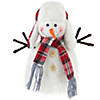 Northlight 10" Snowman in Plaid Trapper Hat Christmas Decoration Image 1