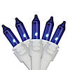 Northlight 100-Count Blue Mini Christmas Light Set  20.25ft White Wire Image 1