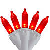 Northlight 100-Count Red LED Mini Christmas Lights  33ft White Wire Image 1