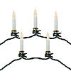 Northlight 10ct Flickering LED Clip On Candle Christmas Lights  7' Green Wire Image 1