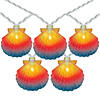 Northlight 10ct Vibrantly Colored Seashell Outdoor Patio String Light Set 7.25ft White Wire Image 1