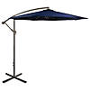 Northlight 10ft Offset Outdoor Patio Umbrella with Hand Crank  Navy Blue Image 1