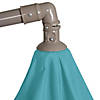 Northlight 10ft Offset Outdoor Patio Umbrella with Hand Crank  Turquoise Blue Image 2