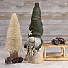 Northlight 11.5" Glittered Cream Sisal Christmas Tree Decoration Image 2