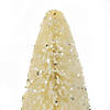 Northlight 11.5" Glittered Cream Sisal Christmas Tree Decoration Image 4