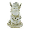 Northlight 11.5" Ivory Sitting Cherub Angel with Book Outdoor Patio Garden Statue Image 1