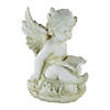 Northlight 11.5" Ivory Sitting Cherub Angel with Book Outdoor Patio Garden Statue Image 1