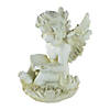 Northlight 11.5" Ivory Sitting Cherub Angel with Book Outdoor Patio Garden Statue Image 2