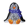 Northlight - 11.5" Lighted Commercial Grade Acrylic Baby Penguin Christmas Display Decoration Image 1