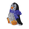 Northlight - 11.5" Lighted Commercial Grade Acrylic Baby Penguin Christmas Display Decoration Image 1