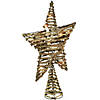Northlight 11.5" Lighted Rattan Star Christmas Tree Topper - Clear Lights Image 3