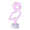 Northlight 11.5" Pink Flamingo LED Neon Style Table Sign Image 1