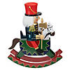 Northlight 11.5 Red and Blue Christmas Nutcracker Soldier on Rocking Horse Image 2