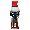 Northlight 11.5 Red and Blue Christmas Nutcracker Soldier on Rocking Horse Image 4