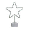 Northlight 11.5" White Star LED Neon Style Table Sign Image 1