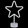 Northlight 11.5" White Star LED Neon Style Table Sign Image 3