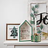 Northlight 11.75" Green Merry Christmas 3-D House Wall Sign Image 1