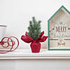 Northlight 11.75" Green Merry Christmas 3-D House Wall Sign Image 2
