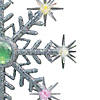 Northlight 11" LED Lighted Coloring Changing Twinkling Snowflake Christmas Tree Topper Image 3