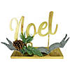 Northlight 11" Pine and Pine Cone "NOEL" Tabletop Christmas Decor Image 1