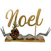 Northlight 11" Pine and Pine Cone "NOEL" Tabletop Christmas Decor Image 1