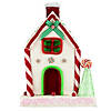 Northlight 11" White and Red Peppermint Candy House Christmas Decoration Image 1