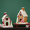 Northlight 11" White and Red Peppermint Candy House Christmas Decoration Image 1