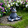 Northlight 12.25" Frog in Lotus Yoga Position Garden Statue Image 1