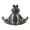 Northlight 12.25" Frog in Lotus Yoga Position Garden Statue Image 4