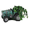 Northlight 12.25" Green and Black Distressed Tractor Garden Patio Planter Image 2