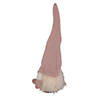 Northlight 12.25" lighted pink spring gnome with flower hat Image 3