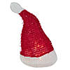 Northlight 12.25" Lighted Santa Hat Christmas Tree Topper  Clear Lights Image 1