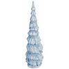 Northlight 12.5" Blue and White Textured Christmas Tree Tabletop Decor Image 2