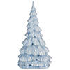 Northlight 12.5" Blue and White Textured Christmas Tree Tabletop Decor Image 3