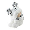 Northlight 12.5" White and Gray Smiling Child with Reindeer Snow Suit Christmas Tabletop Decor Image 1