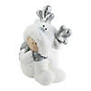 Northlight 12.5" White and Gray Smiling Child with Reindeer Snow Suit Christmas Tabletop Decor Image 2